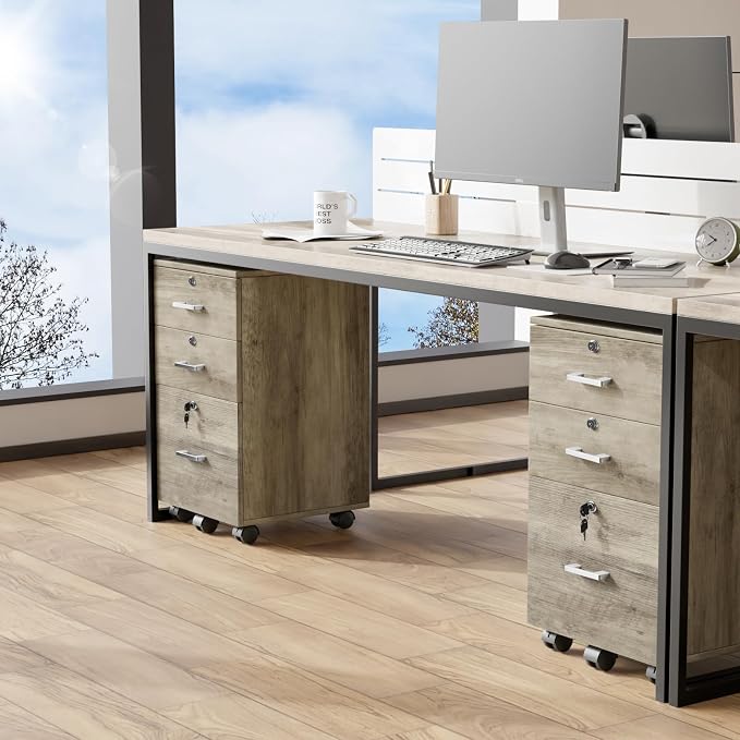 VINGLI 3-Drawer File Cabinet - Image 8