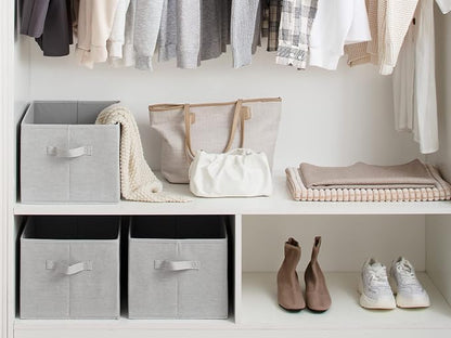 StorageWorks Storage Baskets for Shelves, Foldable Fabric Closet Storage Bins - Image 3