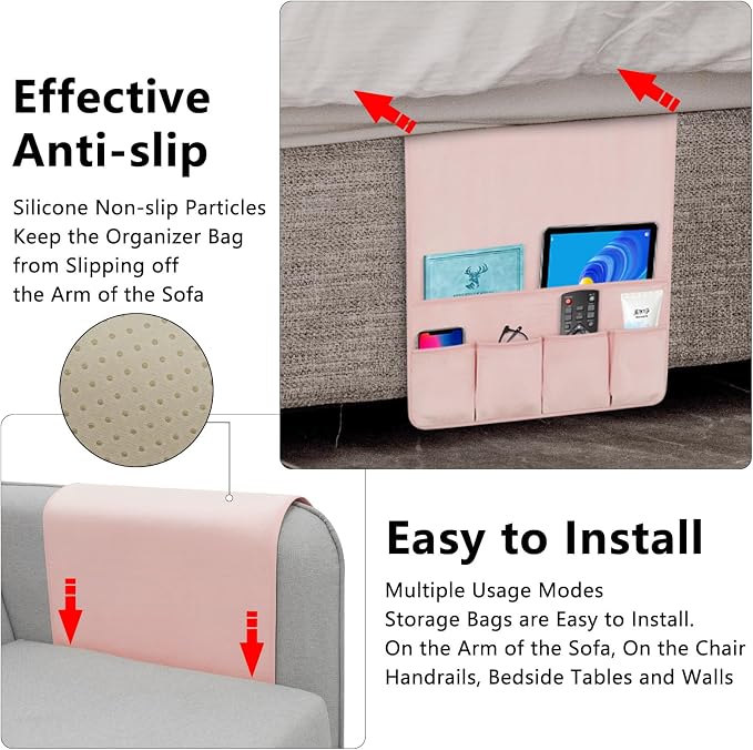Remote Control Holder for Armchair，Couch Caddy Organizer TV Remote Holder for - Image 4