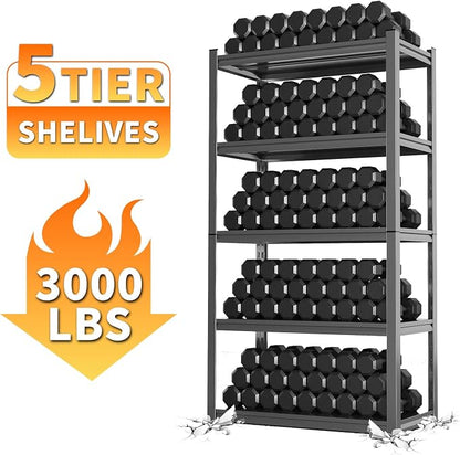 Garage Shelving, Heavy Duty Storage Shelves, Metal Garage Shelves Units - Image 4