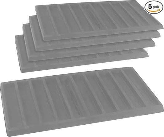 Novel Box 5 Pack Gray Liner Jewelry Storage Tray Inserts 14.75x8.25x1 Inches by NovelBoxCompanyLtd