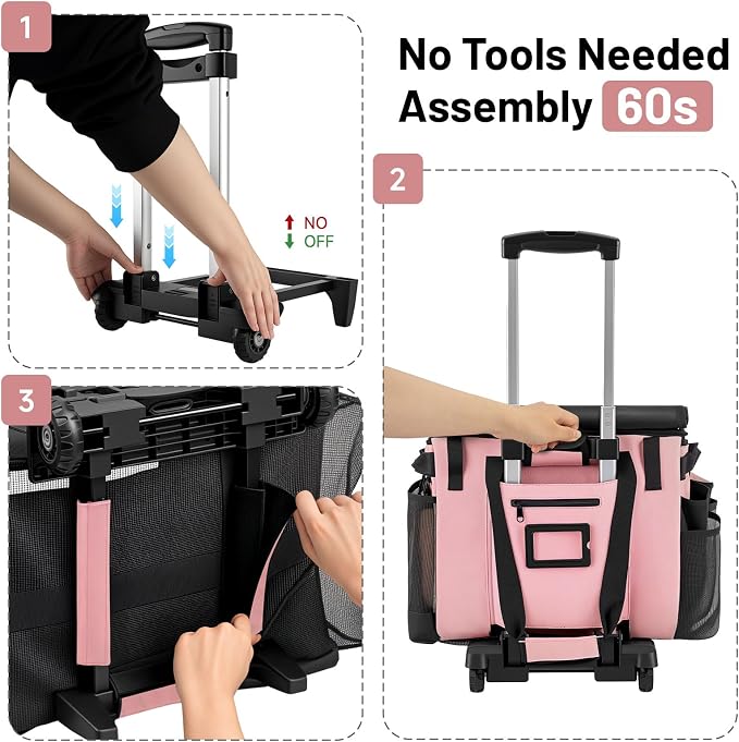 Large Cleaning Caddy for Cleaning Supplies Organizer, Rolling Cleaning Caddy - Image 6