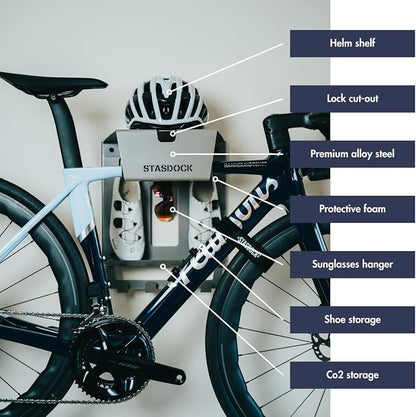 Stasdock Wall Bike Rack | Bike Storage Wall Mount System | - Image 4