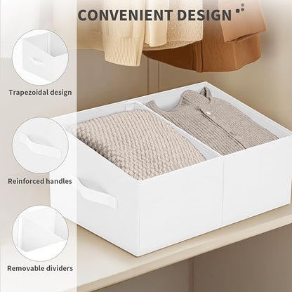 DIMJ Large Closet Shelf Organizer Bins 6 Packs - Image 4