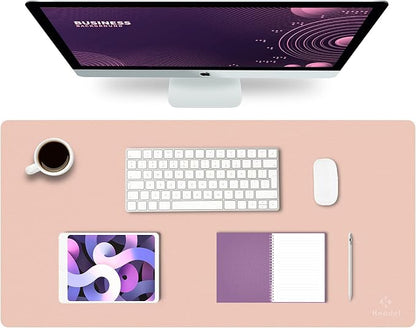 K KNODEL Large Office Leather Desk Mat, Mouse and Keyboard Pad, Computer and by K+KNODEL