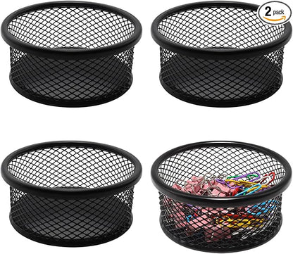 2 Pack Mesh Paper Clip Holder, Paperclip Holder by Unknown