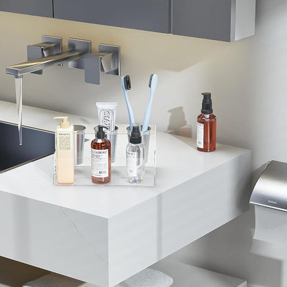 Clear Hair Tool Organizer, Blow Dryer Holder, Acrylic Bathroom Supplies - Image 7