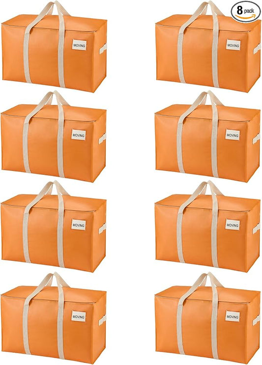 VENO 8 Pack Moving Bags, Heavy Duty, Moving Boxes Alternative, Packing Storage by Veno