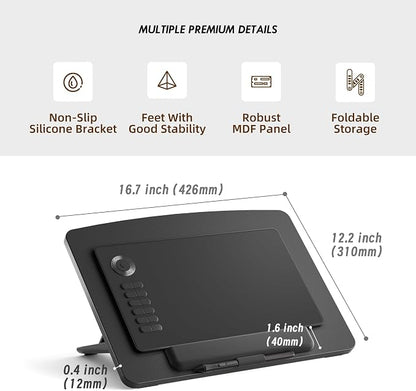 Extra Large Tablet Stand Adjustable Digital Drawing Tablet Holder Desktop - Image 7