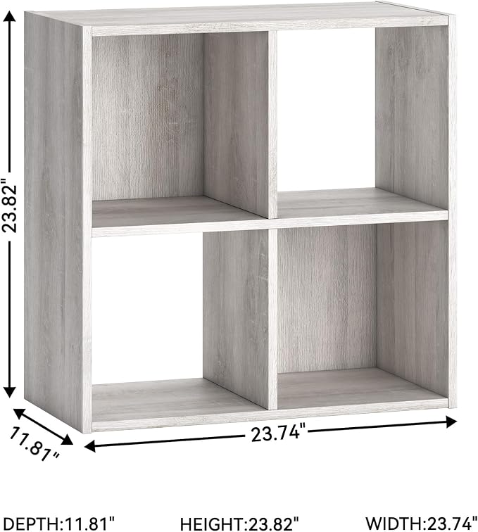 Signature Design by Ashley Paxberry Coastal 4 Cube Storage Organizer or Bookcase - Image 3