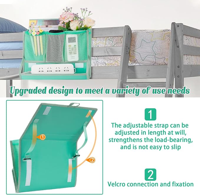 Bedside Caddy Bedside Storage Organizer Bedside Organizer - Image 4