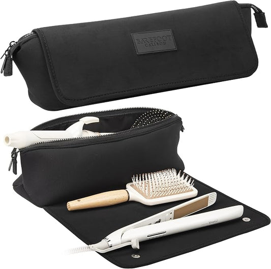 BAREFOOT CARIBOU Hair Tools Travel Bag and Heat Resistant Mat by BarefootCaribou
