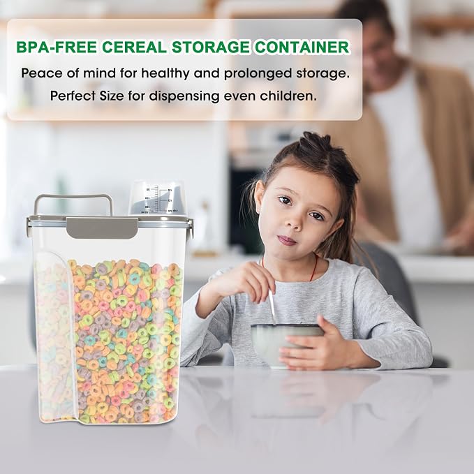 TBMax Airtight Rice Container 10 Lbs, Cereal Dispenser, Pet Cat Dog Food - Image 4