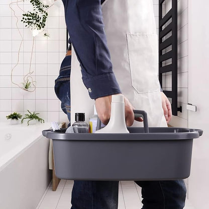 2-Pack Large Gray Cleaning Caddy - Image 4