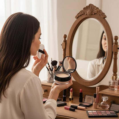 20g No Leaks Empty Reusable Plastic Loose Powder Container, Portable DIY Makeup - Image 4