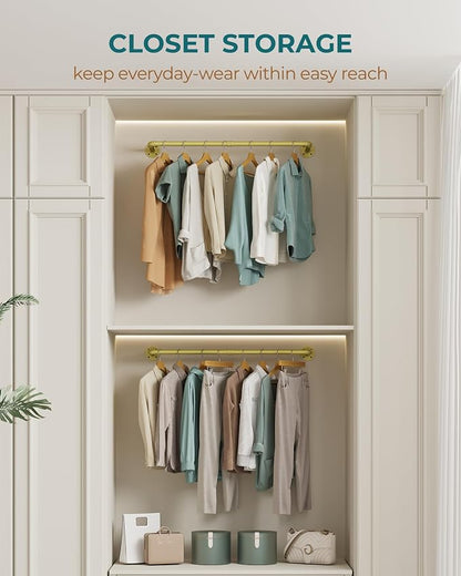 OROPY Industrial Pipe Clothes Rack Wall Mounted Set of 2, 38.4 inches Heavy - Image 8