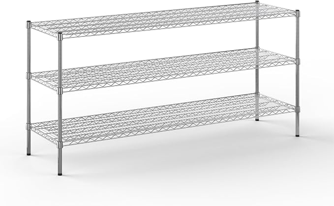 21" Deep x 72" Wide x 34" Height Wire Shelving Kit | 3-Tier | NSF Commercial by Regal+Altair