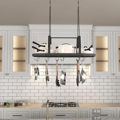 Hexagon Ceiling Pot Rack Hanging Pan Rack Hanging - Image 6