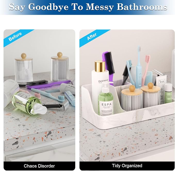 Marble Bathroom Countertop Organizer - Image 5