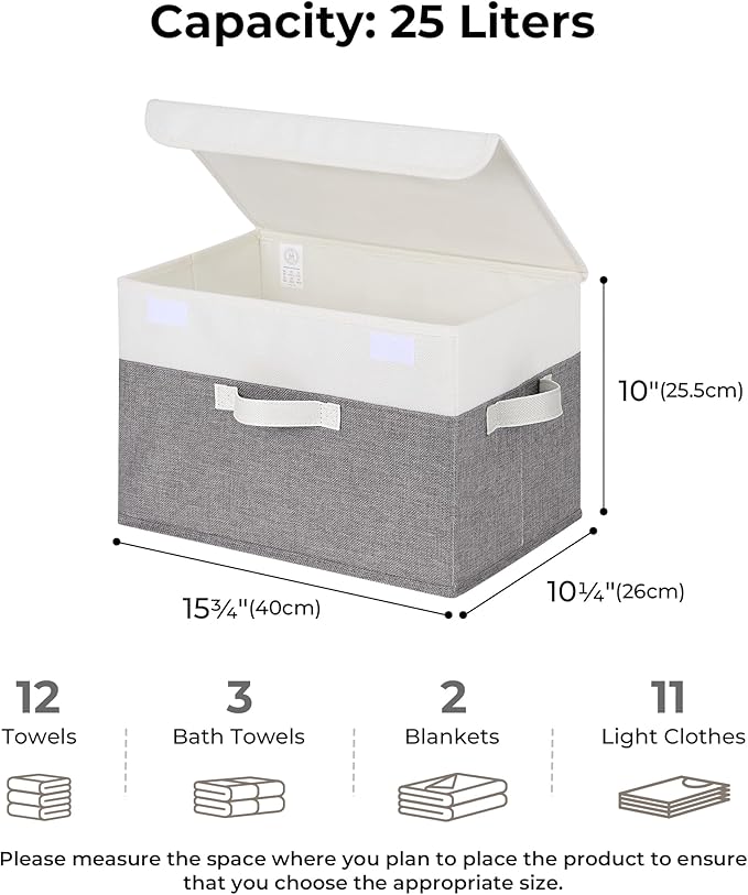 GRANNY SAYS Fabric Storage Boxes, Keepsake Box, Large Storage Bins - Image 2