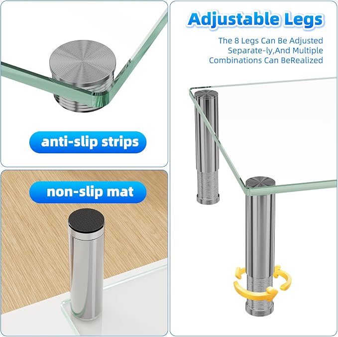 Simple Trending Dual Monitor Stand Riser, Computer Office Desktop Organizer - Image 7