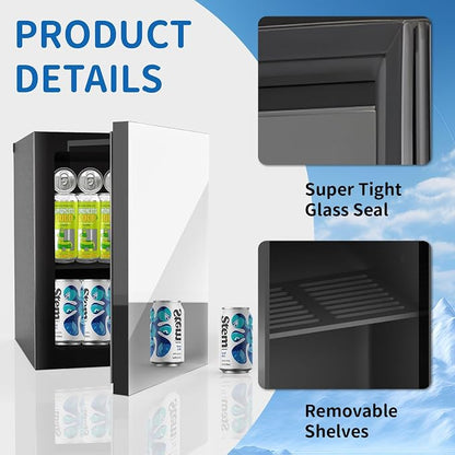 Compact Beverage Refrigerator, 24 Can/0.95 Cubic Feet Fridge - Image 2