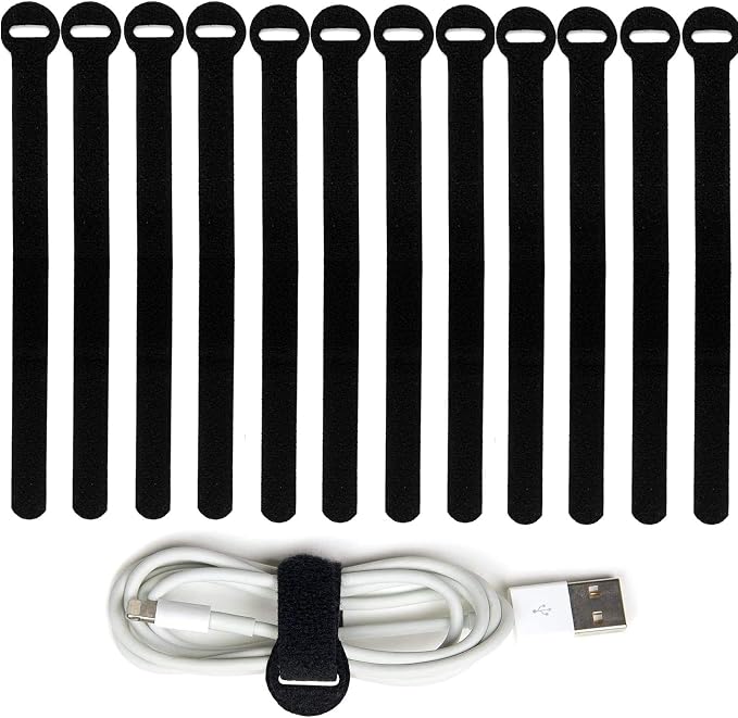 200PCS Reusable Fastening Cable Ties, 6-Inch Cable Straps Cable Management by HAVE+ME+TD