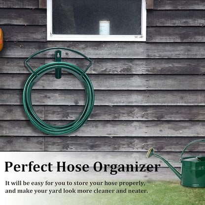 Deluxe Wall Mount Garden Hose Hanger Duty Metal Hose Holder Easily Holds 125 - Image 6
