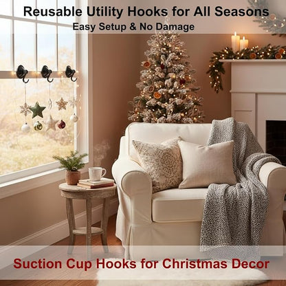 Suction Cup Hooks, Powerful Vacuum Wreath Hangers - Image 3