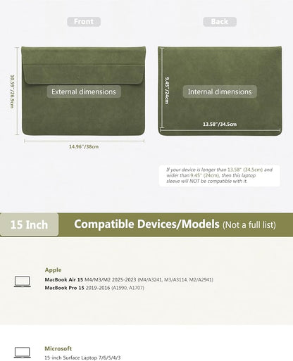 HYZUO 15 Inch Laptop Sleeve Case - Image 6