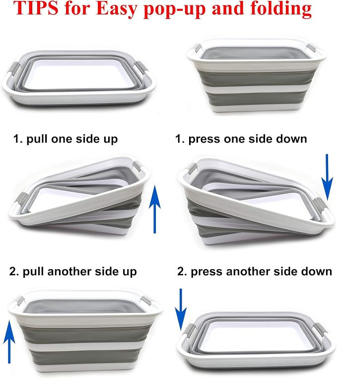 SAMMART 42L Collapsible Plastic Laundry Basket - Image 7