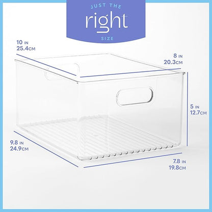 primebox 6 Pack Clear Plastic Organizer Bins - Image 2
