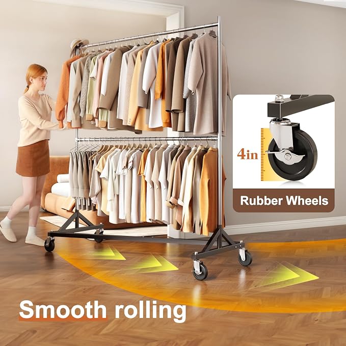 HOKEEPER Z Rack for Clothing Heavy Duty Clothes Rack Hold 550 LBS Commercial - Image 3