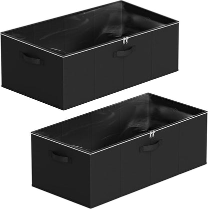 SpaceAid 2 Pack 10" High Under Bed Storage Containers, Large Underbed Storage - Image 7