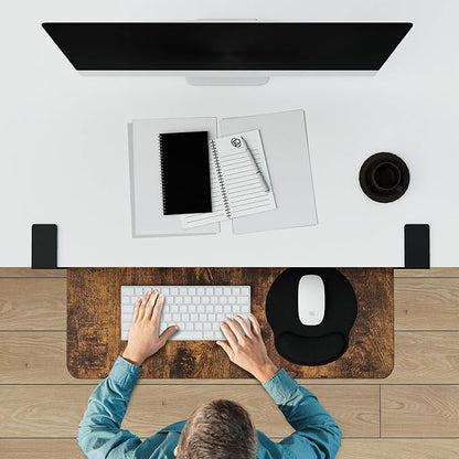 Desktop Keyboard Tray, Under Desk Pull Out, 26.77" X 11.81" Large Size Keyboard - Image 6