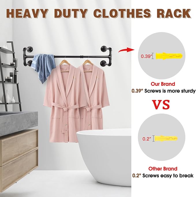 Wall Mounted Clothes Rack - Image 4