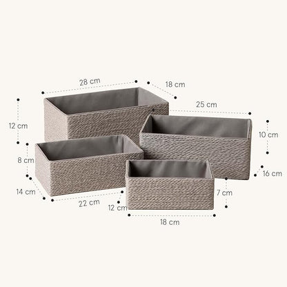 LA JOLIE MUSE Storage Baskets Set 4 - Image 3