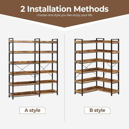 Rolanstar Bookshelf 6 Tier - Image 7