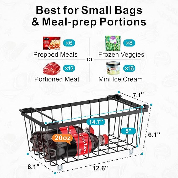 iSPECLE Chest Freezer Organizer Bins - Image 3