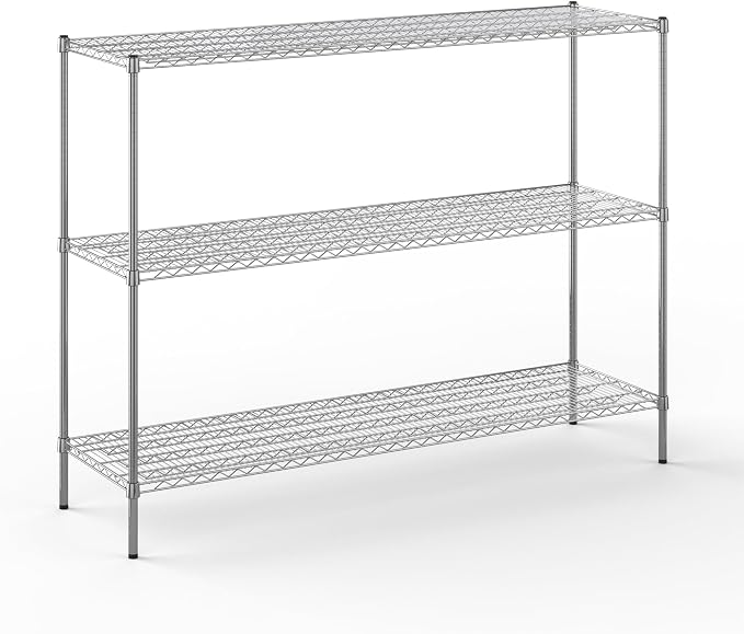 21" Deep x 72" Wide x 54" Height Wire Shelving Kit | 3-Tier | NSF Commercial by Regal+Altair
