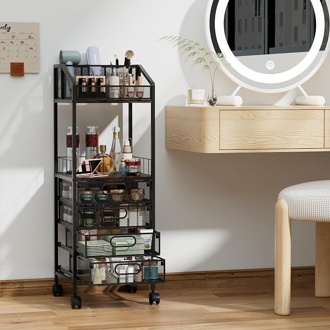 HapiRm Makeup Organizer Storage Cart - Image 2