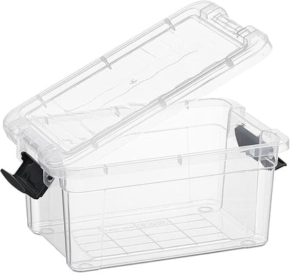 Superio Storage Bins with Lids- 8 Pack, 1.85 Qt Clear Boxes - Image 5