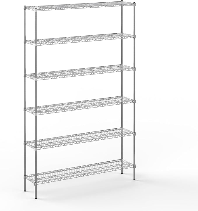14" Deep x 60" Wide x 96" Height Wire Shelving Kit | 6-Tier | NSF Commercial by Regal+Altair