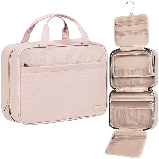 NISHEL Travel Toiletry Bag for women, Portable Hanging Organizer for by NISHEL