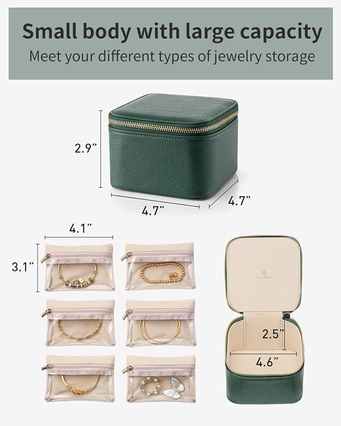 Vlando Gifts for Teachers, Travel Jewelry Box - Image 3