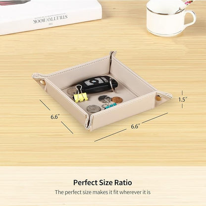 YAPISHI Key Dish Bowl for Men, Entryway Catchall Holder Bedside Table Valet - Image 3