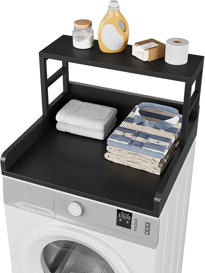Washer Dryer Countertop with Shelf, 23.62″D x 23.62″W x 16.57″H, Countertop by Unknown
