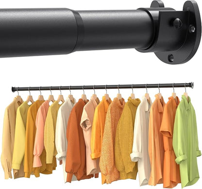 2 Pack Closet Rods for Hanging Clothes, 17-69 Inch No-Cut Stepless Adjustable by Unknown