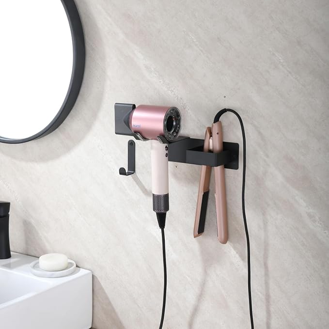 Hair Dryer Holder Wall Mounted, Hair Tool Organizer Wall Mount - Image 7