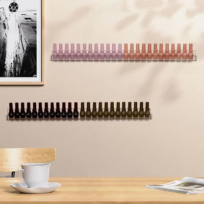6Pcs/Set 24 Inch Nail Polish Rack Wall Mounted, Lipstick Essential Oil Bottle - Image 2